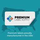 Premium Label Supply Large Glossy Clear Labels  8.5" x 5.5"  Laser/Inkjet Compatible  (2 per Sheet), 10 Sheets  20 Total Adhesive Labels