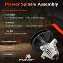ATRACYPART 618-09395 Mower Deck Spindle Assembly, Compatible with Cub Cadet MTD Craftsman Troy Bilt ZT1 ZTS1 Z5400 Z5450 Mustang Z46 46-Inch Deck 618P09395