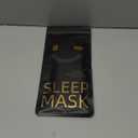 MABAO Sleep Mask for Side Sleeper, Eye Mask for Sleeping Women Men, 3D Contoured Cup No Eye Pressure 100% Light Blocking Sleeping Mask with Adjustable Strap Night Blindfold Flight, Travel, Nap, Black