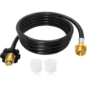 F273704 10FT Propane Hose Fits for Portable Heaters & Grill Etc, Heater Propane Hose with POL Fitting Connect 5-40 lb Propane Tanks, for Grill Propane Hoses, CSA Certified.