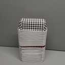 50 Sets Christmas Paper Loaf Pan 6.3 x 2.2 x 2.2 Inch Mini Disposable Bread Pans with Clear Plastic Bags and Ties Rectangle Baking Mold Loaf Containers for Bread Cake Baking (Plaid Style)