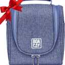 BOACAY Small Hanging Travel Toiletry Bag for Women and Men, Makeup Bag, Bathroom & Shower Organizer Kit for Accessories, Cosmetics, Travel Essentials