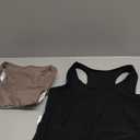 Boao 4 Pieces Basic Crop Tank Tops Sleeveless Racerback Crop Top for Women (Medium, Black, White, Army Green, Coffee)
