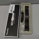 No Gaps Bands Compatible with Samsung Galaxy Watch 7/FE/6/5/4 Band 40mm 44mm, Galaxy Watch 6 Classic 47mm 43mm, Stainless Steel Metal Replacement No Gap Band Women Men Large Small (Black)