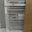 Extra Wide Baby Gate with Door 62-70 Inch Pressure Mounted, Auto Close Child Baby Gates for Doorways No Drill, Walk Through Dog Gate Indoor for The House, White