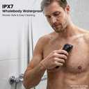 MAXGROOM Manscape Body Hair Trimmer for Men, IPX7 Waterproof Pubic & Groin Hair Trimmer- Electric Ball Shaver with LED Light, Ceramic Blade, USB Rechargeable & Travel Pouch