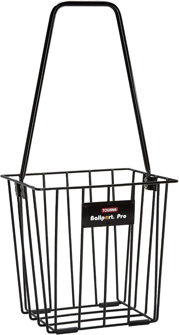 Tourna Ballport 85 Ball Pick up Tennis Hopper, Black