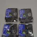 Labelife M-K231 PTM95 Label Tape Replace for Brother M Tape P Touch M-K231S M231 MK231 M-231 12mm 0.47 Inch for Brother PTouch PT-M95 PT-65 PT-80 PT-70 PT-45 PT-90 Label Makers, Black on White, 4 Pack