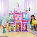 Mattel Disney Princess Toys, Ultimate Castle 4 Ft Tall with Lights & Sounds, 3 Levels, 10 Play Areas and 25+ Furniture & Pieces, Inspired by Disney Movies