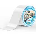 RV Roof Tape white, 4" x 33' Automotive Butyl Sealant Tape for Processing, UV Resistant, Waterproof, Used for RV Roofs, Campervans, Trailers, Boat Seal Leak Repairs, Windows, Headlights (4INCH X33FT)