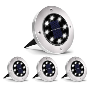 INCX Solar Lights for Outside, 4 Pack Solar Light Outdoor Waterproof, Garden Lights Landscape Lighting for Lawn Yard Deck Driveway Walkway White