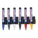2 x Dunzoom 12 Pcs Model Marker Set Pen Panel Liner Kit White Black Blue Silver Yellow Red Marker for Models Figurines Coloring Painting Highlighting Precision Detailing