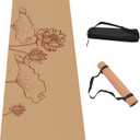 Premium Cork Yoga Mat Non Slip Thick Cork Exercise & Fitness Mat for Yoga, Pilates, & Home Workouts(72" x 24" x 5mm Thick)
