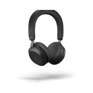 Jabra Evolve2 75 PC Wireless Headset with 8-Microphone Technology - Dual Foam Stereo Headphones with Adjustable Advanced Active Noise Cancelling, USB-A Bluetooth Adapter and UC Compatibility - Black