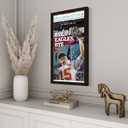 12x22 Newspaper Frame (Rich Brown) with Acid-Free Backing, UV Resistant Acrylic Plexiglass to Prevent Paper from Fading & Hanging Hardware | Shadow Box Display Case to Fit Entire Newspaper
