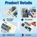 1000 Pack 5mil 2.3x3.7 Thermal Laminating Pouches Badge Laminate Pouches Clear Laminated Luggage Tags Printable Laminator Pouches for Business Permits Cards Hold 2x3.5 in Business Card