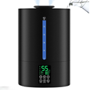 Coolfiqu 6L Humidifiers for Bedroom Large Room Home,Cool and Warm Humidifier for Baby and Plants Hot Mist Top Fill Desk Humidifiers Oil Diffuser,Quiet,Adjustable Mist,360°NozzleBlack(2026 Upgraded)