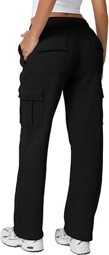 Womens Medium Waist Baggy Elastic Waist Sweatpants Casual Fleece Long Pants with Pockets Size 8 Womens Medium Waist Baggy Elastic Waist Sweatpants Casual Fleece Long Pants with Pockets Size 8