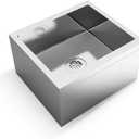 TONGMO Stainless Steel Floor Mop Sink Mop sink | 19" x 22" x 12", 19" x 21.6" x 10.4"