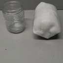 2 Pcs Clear Cylindrical Glass Lamp Shade Replacement, 3-1/4-inch Fitter Opening, 3.7 in W x 4.8 in H Porch Jelly Jar Light Fixture for Outdoor Patio Exterior Wall Front Door