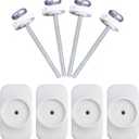Baby Gate Extender Extension, 4 Pack Baby and Pet Babys Gate Replacement Parts, M8 (8mm) Replacement Bolt Part for Babys and Pet Pressure Mounted Safety-Gates, Extra Long Tension Gates Extender
