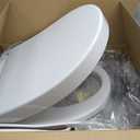 TOTO WASHLET S5 Electronic Bidet Toilet Seat with Instantaneous Water Heating, PREMIST and EWATER+ Wand Cleaning, Round, Cotton White - SW3445#01