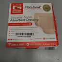 Neo G Opti-Heal Silicone Foam Dressing with Border - Absorbent, Adhesive Foam Wound Dressing for Cuts, Ulcers, Diabetic Wound, Bedsore Wound Care, Burns, Surgical - Island Dressing 4x4-4 Pcs