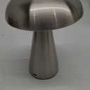 Portable Metal LED Table Lamp, Cordless Metal Desk Lamp,3 Color Touch Control Rechargeable Lamp,3-Levels Brightness Room Decor Desk lamp (Silver)