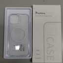 Supdeal Magnetic Clear Case for iPhone 15, [Compatible with MagSafe] [Non Slip Bumper & Not Yellowing] Military Grade Shockproof Transparent Silicone Phone Cover, 6.1", Transparent