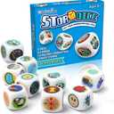 Story Dice Set, 9 Colorful Storytelling Cubes for Early Education, 54 Images Iconic Storytelling Game Dice, Language Expression/Imagination, Party/Family Union/Gifts for Kids/Adults, Solo/Multiplayers