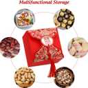 Abaodam Wedding Candy Boxes, 80pcs Chinese Favor Boxes with Tassel for Guests, Creative Bag Table Decorations for Engagement, Wedding Party, Bridal Shower, Celebration Gift (Red)