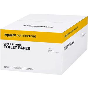 AmazonCommercial FSC Certified 2-Ply White Ultra Strong Toilet Paper, Septic Safe, 286 Sheets per Roll - 36 Rolls