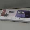 WallarGe Backlight Digital Wall Clock Battery Operated - with Temperature and Date 14.5'' Large Digital Wall Clock, Easy to Read and Set, Auto DST (Black)