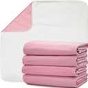 DMI Washable Underpads for Caregiving, Hospitals, Washable Pee Pads for Dogs, FSA & HSA Eligible, Bed Pads for Adults, Babies & Furniture, 34x 36, 4 Count (Pack of 1)