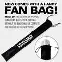 SoJourner Bags Rave Fan - Large Folding Fan - Clack Fan Hand Fan for Raves, Halloween, Burlesque, Rainbow Outfits for Women & Festival Accessories