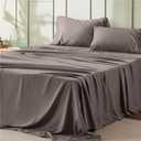 Bedsure King Size Sheets Set - 4 Pieces Soft King Sheets - Breathable & Cooling - Hotel Luxury - Easy Care Polyester Microfiber Bedding for Women, Men, Taupe
