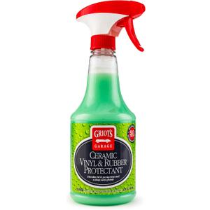 Griot's Garage Ceramic Vinyl and Rubber Protectant for Car Detailing, Restorer and Protectant for Dashboards, Door Panels, Tires, Exterior Trim, Moldings, and More, 10821, 22oz