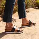 Reef Cushion Vista Hi Womens Platform Fashion Sandal, Arch Support, Ultra Soft Cushion Footbed (Black, 9 M)