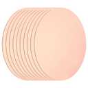 MECCANIXITY 10 Pcs Round Copper Plate, 100mm (3.94") Dia Pure Copper Sheets, 0.5mm(0.02") T2 Pure Copper Plates for Crafts, DIY, Electrical Repairs, Industrial Use