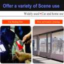 3 x Rubber Window Tint Squeegee, Super Flexible Silicone Squeegee No-Slip Handle for Car Remove Frost and Snow, RV, Windshield, Shower, Bathroom, Glass, Mirror 5 in Length (Red)