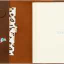Leather A5 Planner Cover for Hobonichi Cousin, Stalogy, Midori, Wonderland 222 and Zequenz - with Pen Loop (Brown)