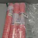 Home Drawer and Shelf Liners for Kitchen Cabinet Non Adhesive, Non Slip Cabinet Liners for Shelves, Shelf Paper Cupboard Bathroom Waterproof Washable Plaid Red 17.7 * 118 Inches 3 Rolls