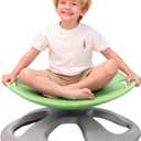 BABAMU Spinning Chair for Autistic Kids, Sensory Swivel Chair, 220LBS Weight Capacity, Autism Sensory Products, Autism Toys, Sensory Toy (Green, Handle), 21 inches x 19 inches x 11 inches