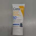 CeraVe 100% Mineral Sunscreen SPF 50, Face sunscreen With Zinc Oxide & Titanium Dioxide, Hyaluronic Acid + Niacinamide + Ceramides, Oil Free, Travel Size 2.5 oz