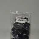 1" Square Tubing End Caps, Plastic Square Plugs 25 mm x 25 mm for Chair Glide Floor Protector Tubing Post End Cap Black (30 Pack)