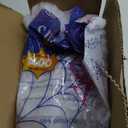 23Ft Light Up Spider Web Halloween Decorations Outdoor, 180 Orange and Purple LED Giant Web, 24 Spiders & 60g Stretch Cobweb Decor, 8 Modes Scary Lights for Outdoor Yard