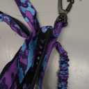 Hotsky Tactical Dog Leash Heavy Duty for Medium Large Dogs That Pull,4-6Ft Strong Bungee Shock Absorbing No Pull Dog Leash with Padded Double Handle and Car Seatbelt,Purple Camo