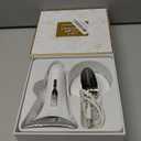 7 Color LED Neck Face Massager Red Light Care Beauty Device, Vibration & Heat Facial Sculptor Massager Tool for Anti-Wrinkle Skin Care, Ideal for Home Travel Gifts, White