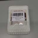 AMOAMI Waffle Bath-Mat, Super Absorbent Bath Mats for Bathroom, Boho Bathroom Rugs Non Slip Washable, Ultra Soft Bathroom-Mat with Tassels Bath Rugs for Floor Mat, 20" X 32" White