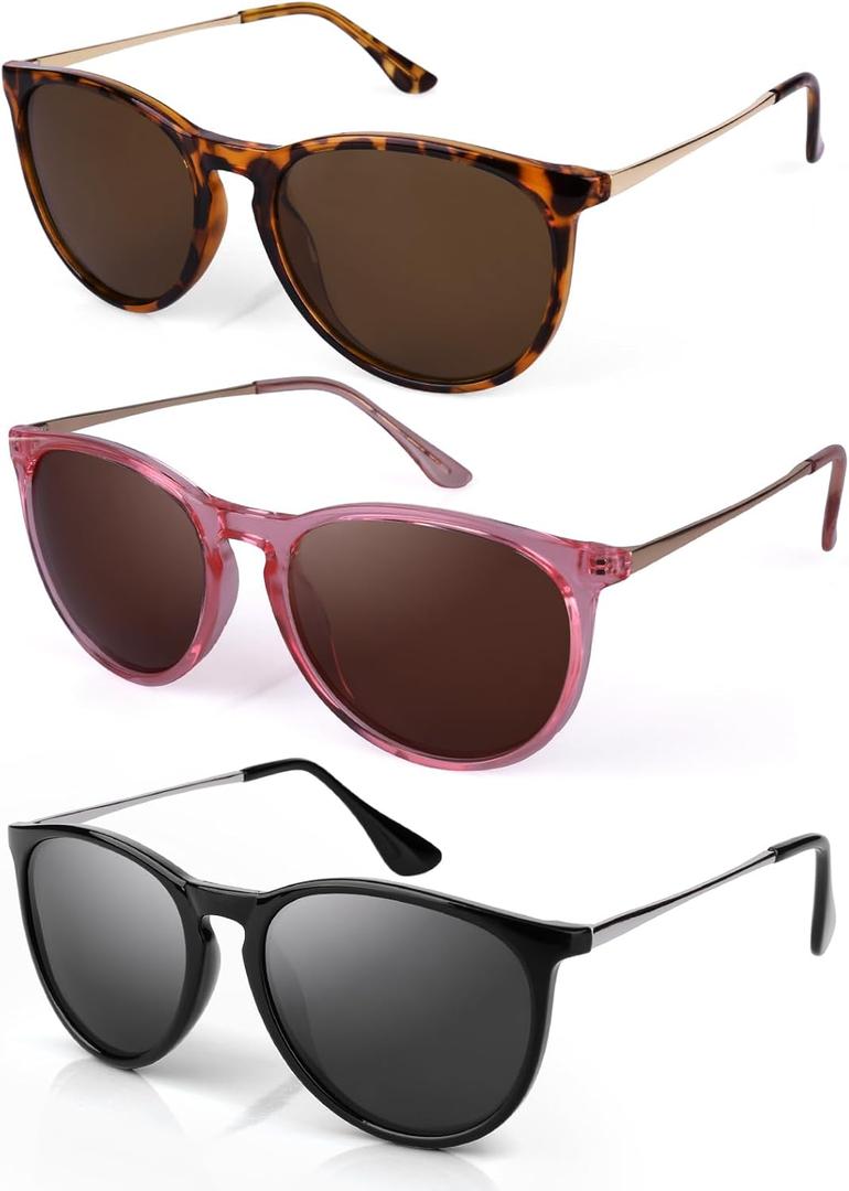 FIMOSON Night Vision Glasses for Women Men, Polarized Trendy Yellow Lens Glasses for Night Driving, UV400 Protection (A07 Black/Pink/Leopard/ Multicoloured Lens)